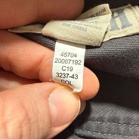 Duluth Trading Pants Men 36x30 Gray Flex Fire Hose Foreman Canvas Relaxed Fit - Picture 14 of 15